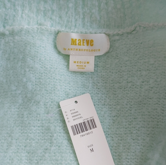 Anthropologie Maeve Plush V-neck Sweater - Picture 7 of 13